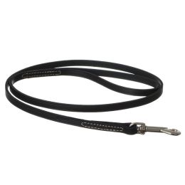 Circle T Leather Lead  - 4' Long - Black