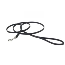 Circle T Leather Lead - 6' Long - Black