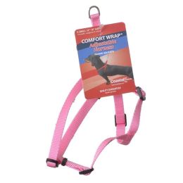 Tuff Collar Comfort Wrap Nylon Adjustable Harness - Bright Pink