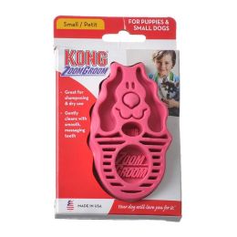 Kong ZoomGroom Dog Brush - Raspberry
