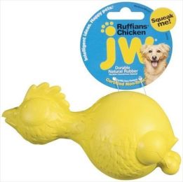 JW Pet Ruffians Rubber Dog Toy - Chicken