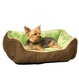 K&H Pet Products Self Warming Sleeper Lounge - Mocha & Green