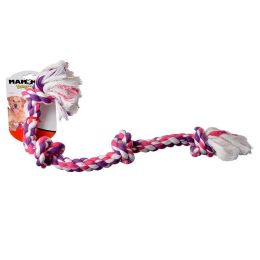 Flossy Chews Colored 4 Knot Tug Rope