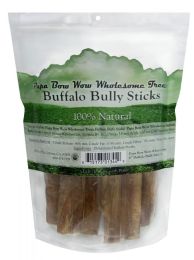 Papa Bow Wow Buffalo Bully Sticks - 6" Long