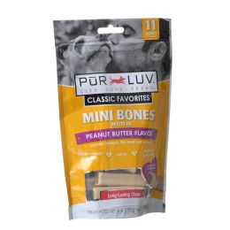 Pur Luv Mini Bones Peanut Butter Flavor Dog Treats