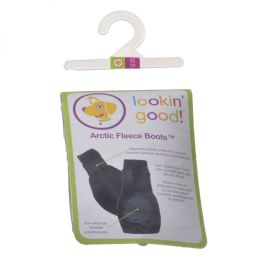 Fahion Pet Arctic Fleece Dog Boots - Black