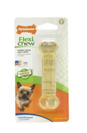 Nylabone Flexi Chew Dog Bone - Chicken Flavor