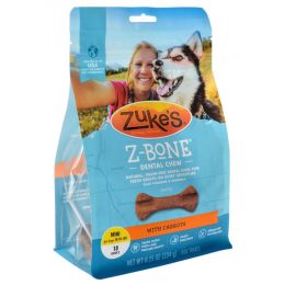 Zukes Z-Bones Dental Chews - Clean Carrot Crisp