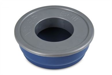Petmate No-Spill Travel Bowl - Blue