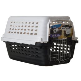 Petmate Compass Kennel - Black & Metalic White