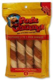 Pork Chomps Twistz Pork Chews - Peanut Butter Flavor