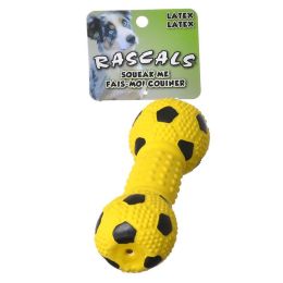 Rascals Latex Soccer Ball Dumbbell Dog Toy - Blue