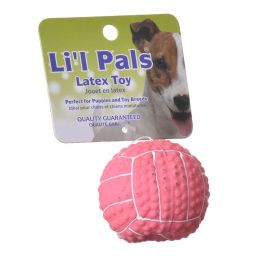 Lil Pals Latex Mini Volleyball for Dogs - Pink