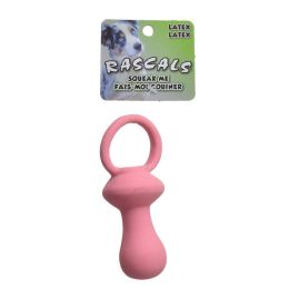 Rascals Latex Pacifier Dog Toy - Pink