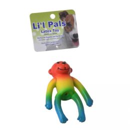 Lil Pals Latex Monkey Dog Toy - Assorted Colors