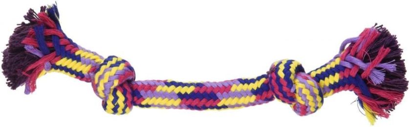Flossy Chews Braidys 2 Knot Rope Bone