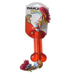 Flossy Chews Braidys Tug Rope with Bone