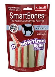 SmartBones DoubleTime Roll Chews for Dogs - Chicken