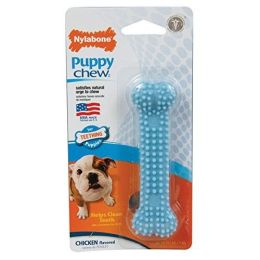 Nylabone Puppy Chew Dental Bone Chew Toy - Blue