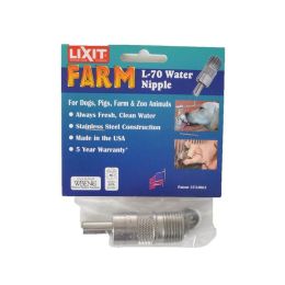 Lixit Water Nipple for Pets, Farm & Zoo Animals