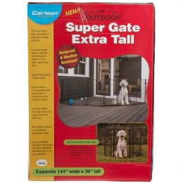 Carlson Super Gate with Pet Door - Extra Tall