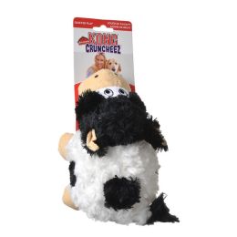 Kong Barnyard Cruncheez Plush Cow Dog Toy
