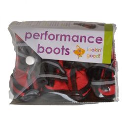 Fashion Pet Performance Waterproof Fleece Dog Boots - Red