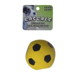 Rascals Latex Soccer Ball for Dogs - Yellow