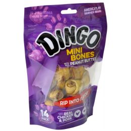 Dingo Meat in the Middle Dog Chews - Peanut Butter