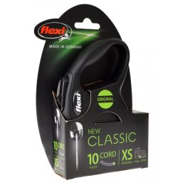Flexi New Classic Retractable Cord Leash - Black