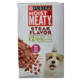 Purina Moist & Meaty Wet Dog Food - Steak Flavor