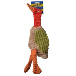 Petsport Tuff Squeak Unstuffed Goose Plush Dog Toy