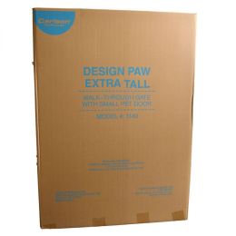Carlson Design Paw Extra Tall Expandable Pet Gate with Door
