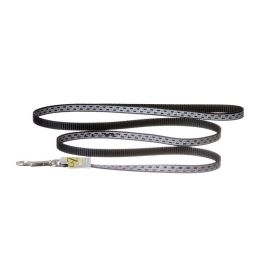 Lazer Brite Reflective Open-Design Dog Leash - Black Chain Link