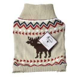 Outdoor Dog Moose Sweater - Cream