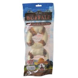 Loving Pets Pure Buffalo Jerky Wrapped Rawhide Donuts