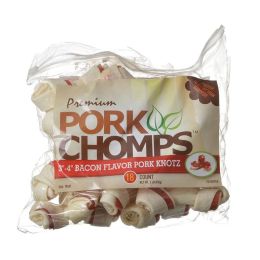 Pork Chomps Premium Pork Knotz - Bacon Flavor