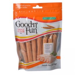 Healthy Hide Good 'n' Fun Triple Flavor Ribs - Rawhide, Chicken & Pork Hide