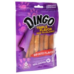 Dingo Triple Flavor Pigs 'n a Blanket Dog Treats with Real Chicken