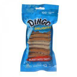 Dingo Delights 100% Rawhide Free Dog Treats with Real Chicken