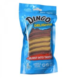 Dingo Delights Rawhide Free Dog Treats with Bacon & Cheese