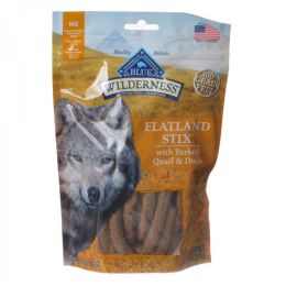 Blue Buffalo Wilderness Flatland Stix Dog Treats - Turkey, Quail & Duck