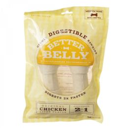 Better Belly Rawhide Chicken Liver Bones - Medium