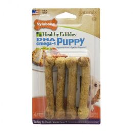 Nylabone Healthy Edibles DHA Puppy Chews - Turkey & Sweet Potato