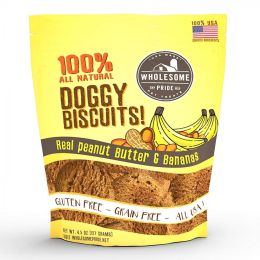 Wholesome Pride Doggy Biscuits - Real Peanut Butter & Bananas