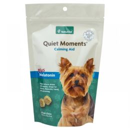 NaturVet Quiet Moments Calming Aid Plus Melatonin Dog Chews